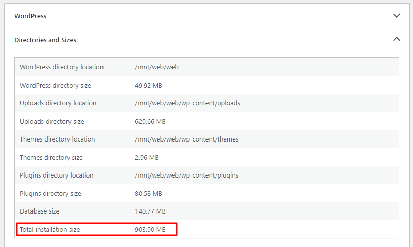 site health metrics