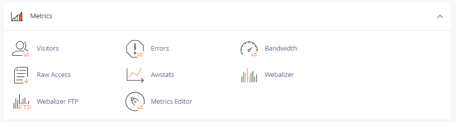 web server metrika - cpanel