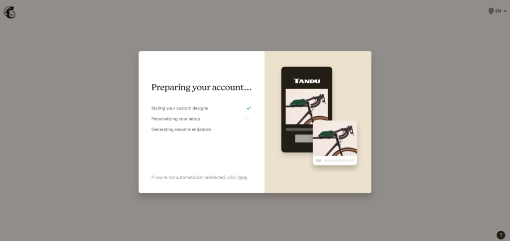 pripremanje naloga mailchimp