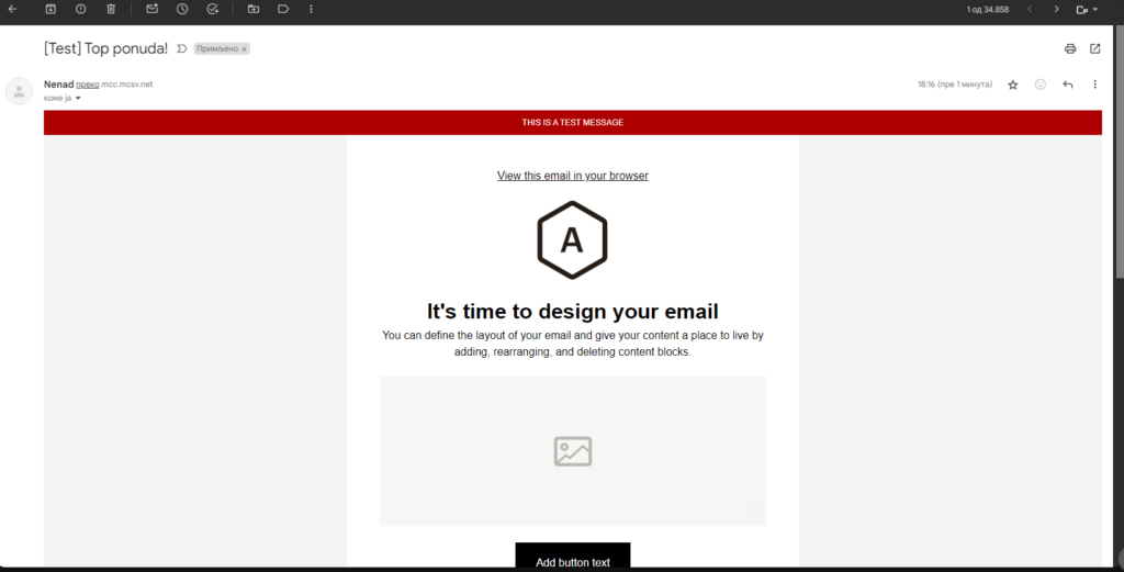 mailchimp dizajn emaila
