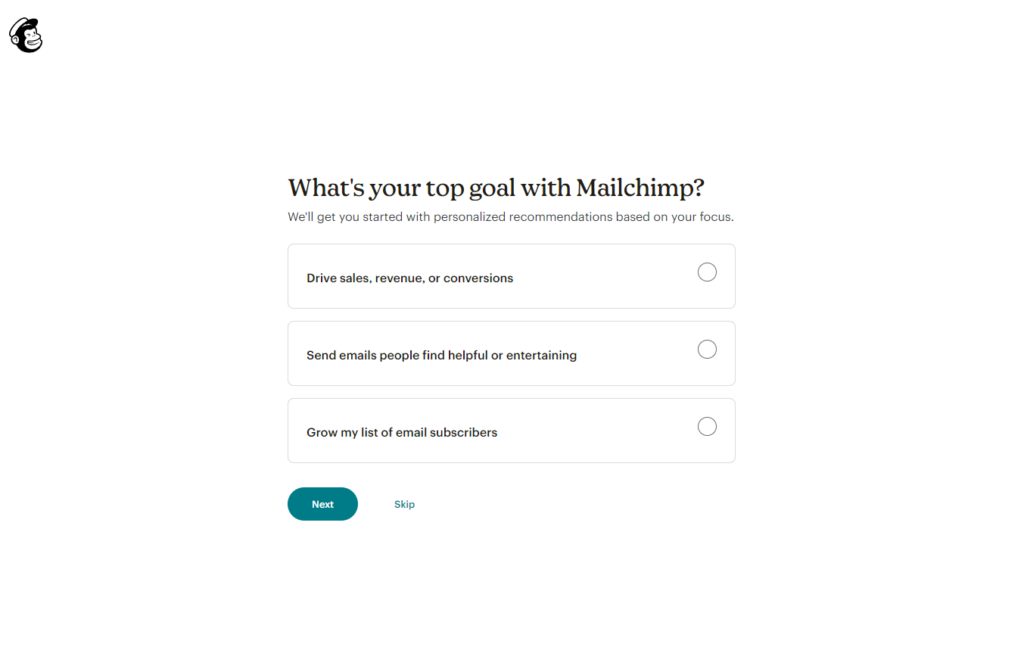 ciljevi mailchimp