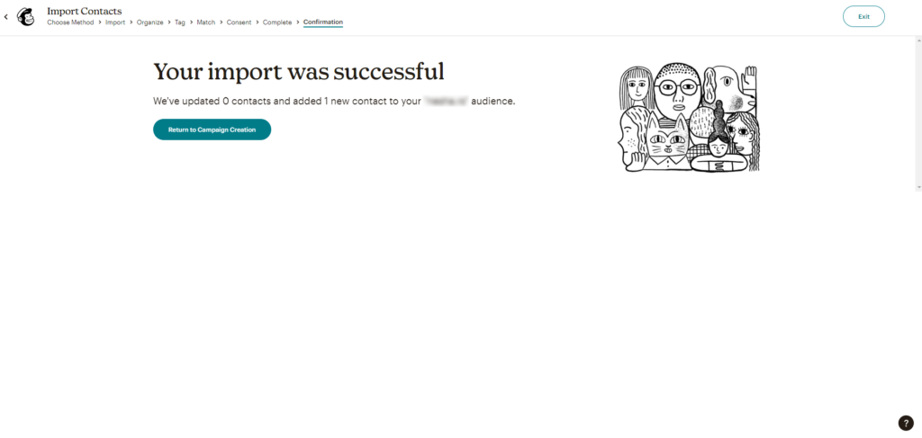 import kontakata mailchimp